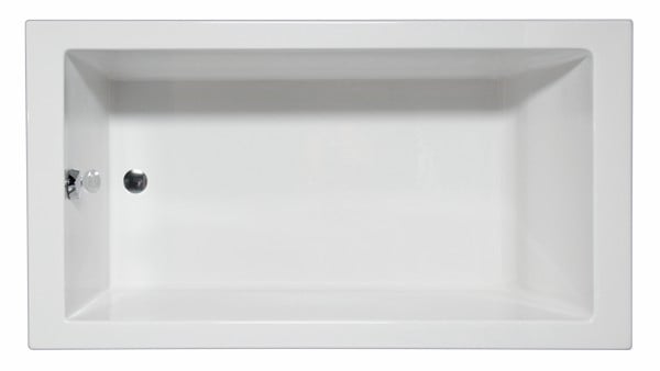 AMERICH WR6630L WRIGHT 66 INCH X 30 INCH RECTANGULAR LUXURY SERIES BATHTUB WITH LUMBAR SUPPORT