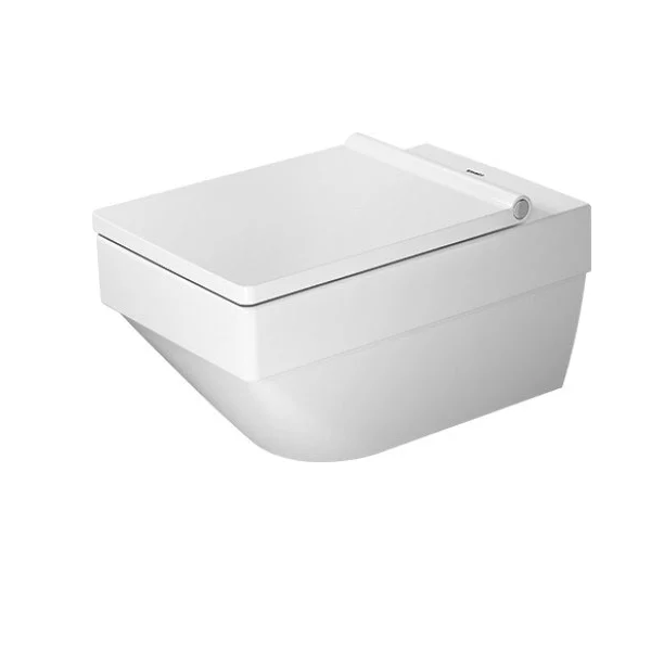 DURAVIT 252509 VERO AIR 14 5/8 X 22 1/2 INCH WALL-MOUNTED RIMLESS WASHDOWNTOILET WITH DURAFIX, 1.6/0.8 GPF