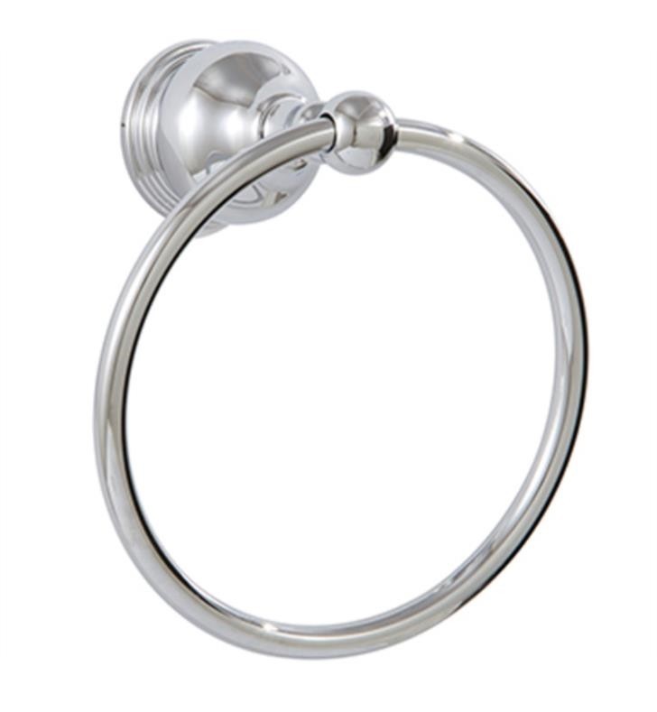 AQUABRASS ABAB04107 SERIE 4100 6 INCH WALL MOUNT TOWEL RING