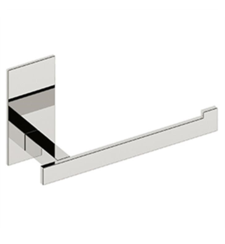 AQUABRASS ABAB08611PC SERIE 8600 7 1/4 INCH WALL MOUNT TOILET PAPER HOLDER - POLISHED CHROME