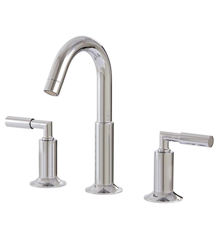 AQUABRASS ABFB27416 GEO 10 1/2 INCH THREE HOLES WIDESPREAD BATHROOM SINK FAUCET WITH POP-UP DRAIN