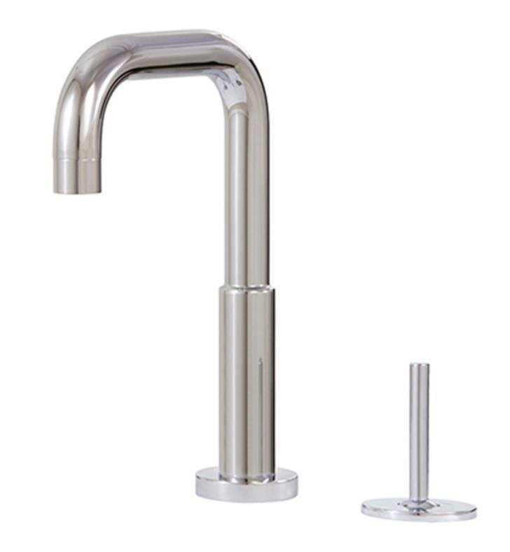 AQUABRASS ABFB68012 BLADE 9 3/4 INCH TWO HOLES WIDESPREAD BATHROOM SINK FAUCET WITH POP-UP DRAIN
