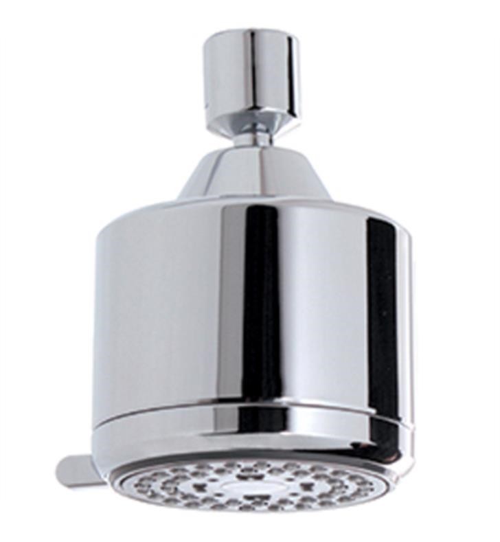 AQUABRASS ABSC00465 3 1/8 INCH WALL OR CEILING MOUNT MULTI-FUNCTION ROUND SHOWERHEAD