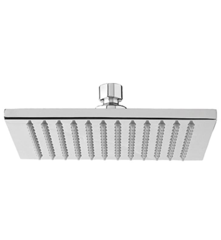 AQUABRASS ABSC00811 12 INCH WALL OR CEILING MOUNT SINGLE-FUNCTION SQUARE RAIN SHOWERHEAD