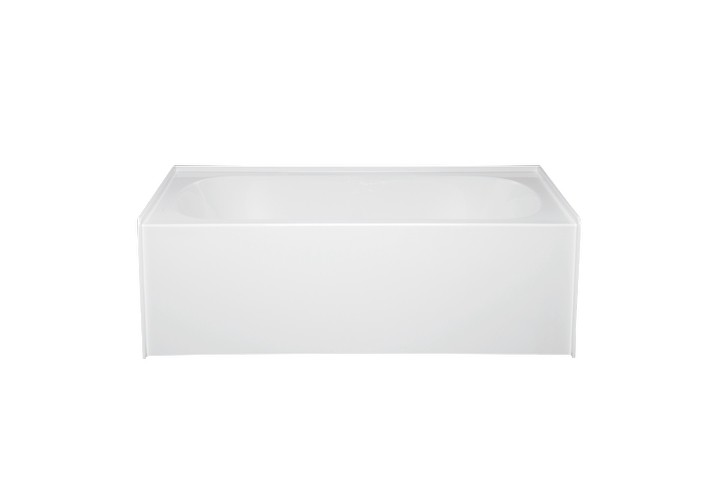 AMERICH SN6032B SEATON 60 INCH RECTANGULAR ALCOVE BUILDER SERIES BATHTUB WITH AN INTEGRAL APRON AND MOLDED TILE FLANGE