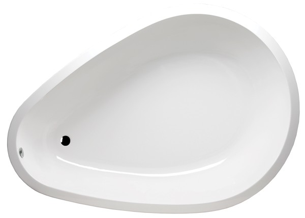 AMERICH TD9568PA2 TEAR DROP 95 INCH SPECIALTY PLATINUM SERIES AND AIRBATH II COMBO BATHTUB WITH END DRAIN
