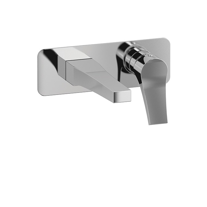 AQUABRASS ABFC17N29 METRO 3 INCH TWO HOLES WALL MOUNT BATHROOM FAUCET