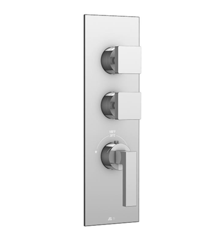 AQUABRASS ABSTS3284 B-JOU SQUARE TRIM SET FOR ABSV12002 AND ABSV03002 THERMOSTATIC VALVES