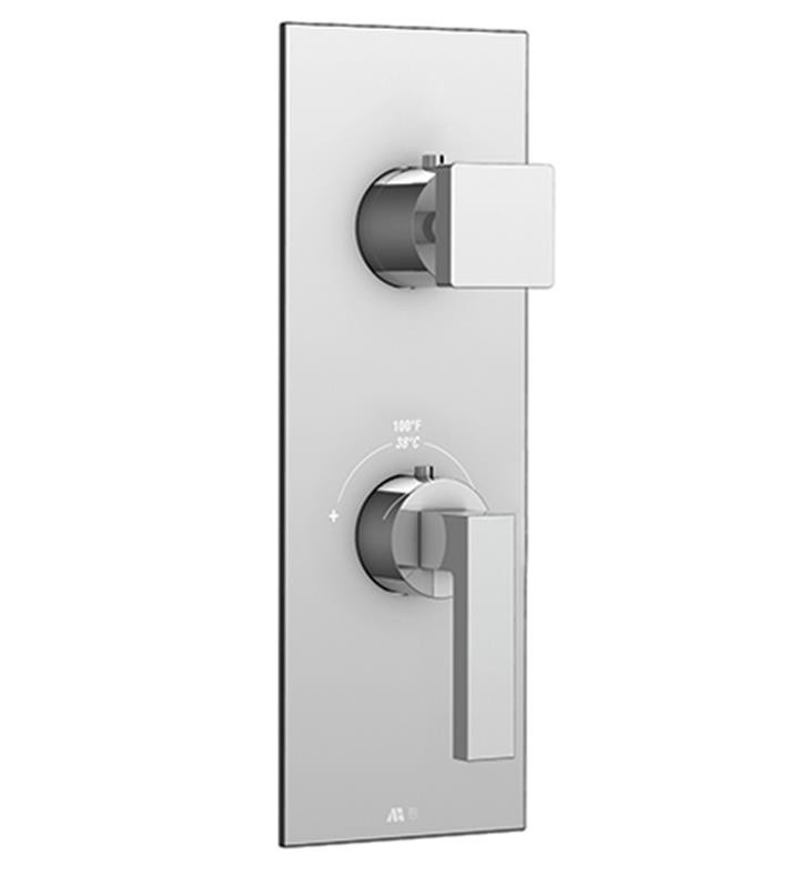 AQUABRASS ABSTS8284 B-JOU SQUARE TRIM SET FOR ABSV12123 THERMOSTATIC VALVE 2-WAY SHARED FUNCTIONS