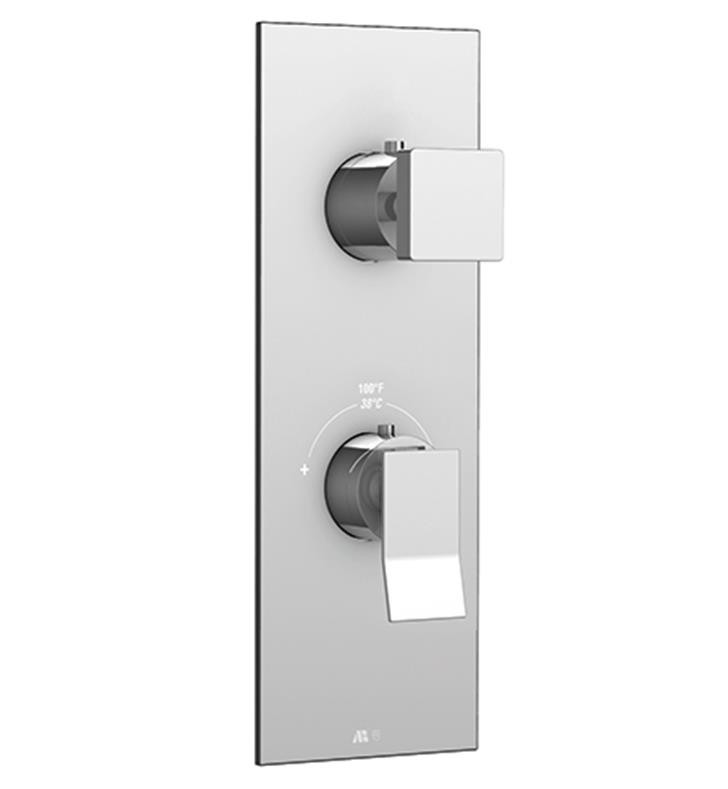 AQUABRASS ABSTS8376 CHICANE SQUARE TRIM SET FOR ABSV12123 THERMOSTATIC VALVE 3-WAY SHARED FUNCTIONS
