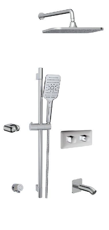 AQUABRASS ABSZINABOX02 SHOWER SYSTEM INABOX 2 SHOWER FAUCET - 2 WAY SHARED
