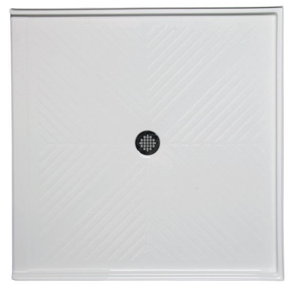 AMERICH A3838DT STANDARD SERIES 38 INCH X 38 INCH DOUBLE THRESHOLD SHOWER BASE