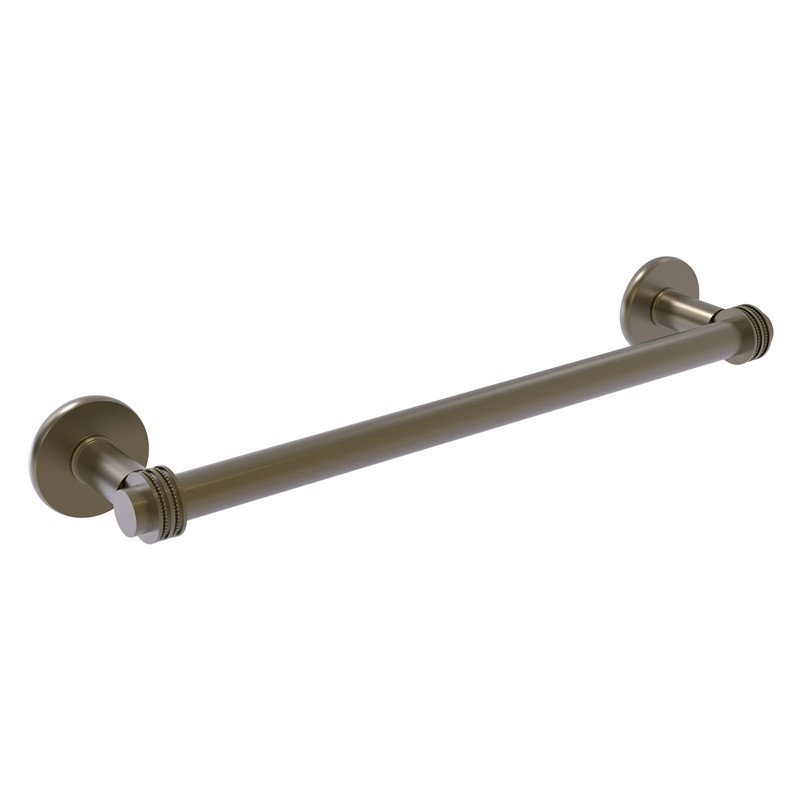 ALLIED BRASS 2051D/18 CONTINENTAL 20 1/2 INCH TOWEL BAR WITH DOTTED DETAIL
