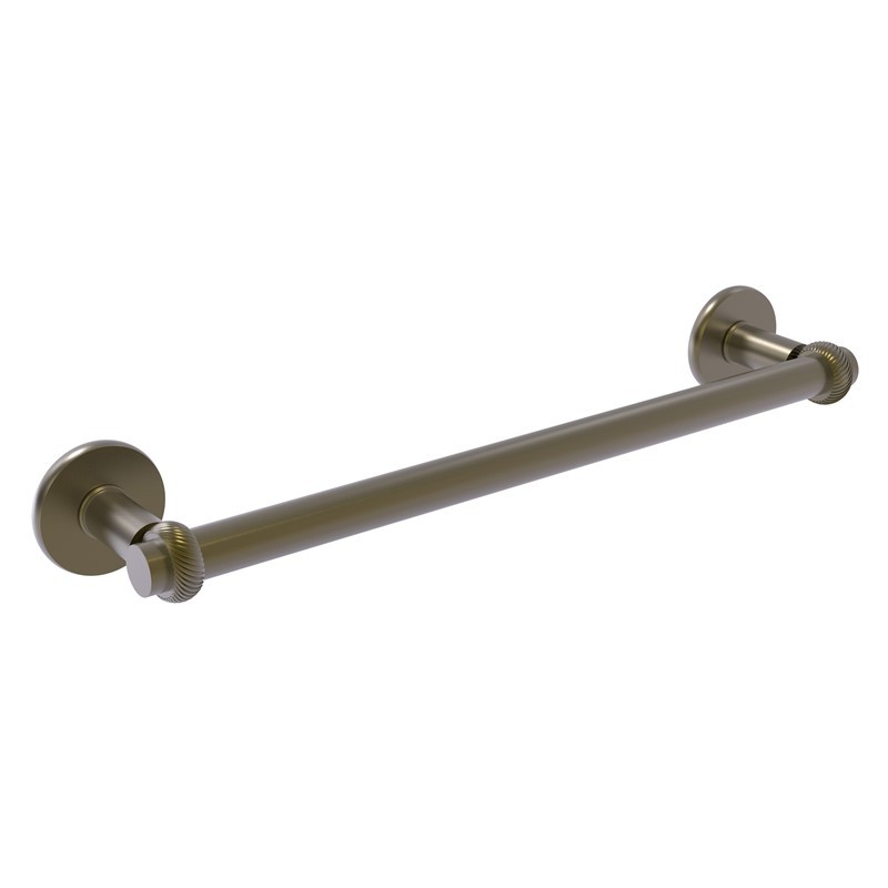 ALLIED BRASS 2051T/18 CONTINENTAL 20 1/2 INCH TOWEL BAR WITH TWIST DETAIL