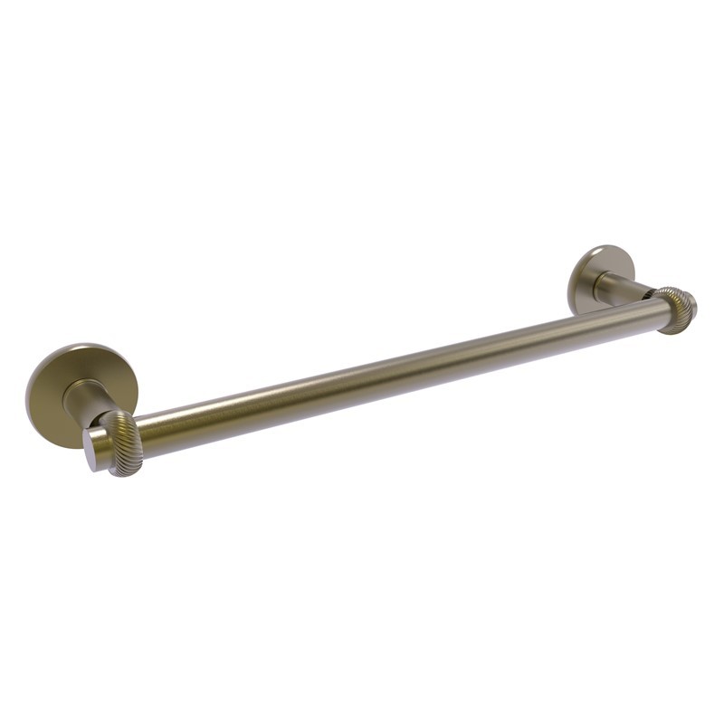 ALLIED BRASS 2051T/24 CONTINENTAL 26 1/2 INCH TOWEL BAR WITH TWIST DETAIL