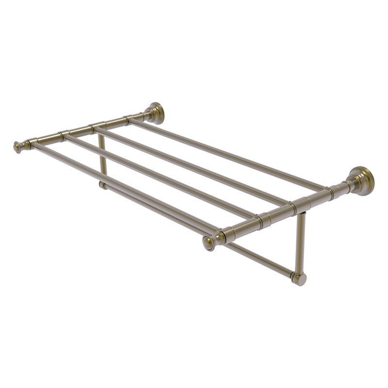 ALLIED BRASS CL-HTL-5-TB-30 CAROLINA 32 INCH TOWEL SHELF WITH INTEGRATED TOWEL BAR