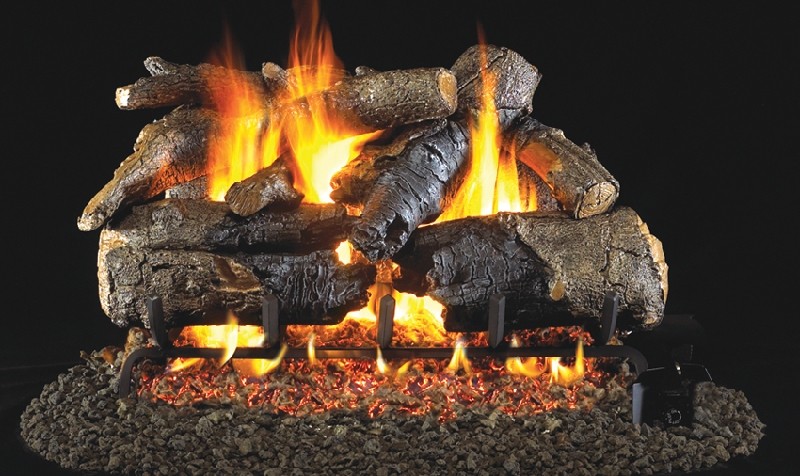 REAL FYRE CHAO VENTED CHARRED SERIES AMERICAN OAK GAS LOGS