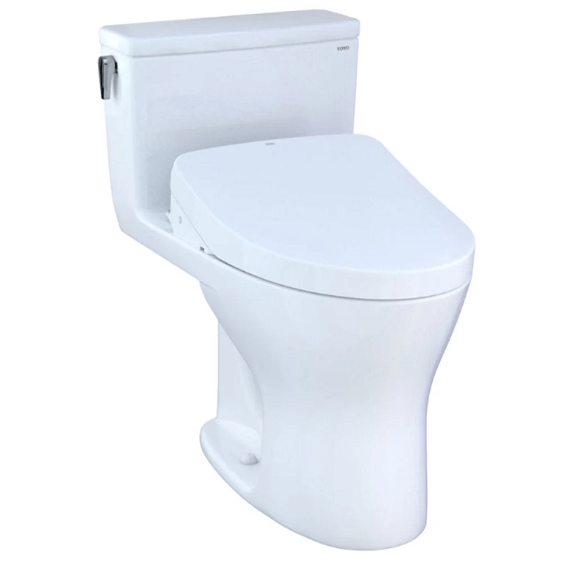 TOTO CST856CUMGAT40#01 ULTRAMAX 1G ONE-PIECE ELONGATED DUAL-FLUSH 1.0 AND 0.8 GPF DYNAMAX TORNADO FLUSH TOILET WITH CEFIONTECT IN COTTON WHITE