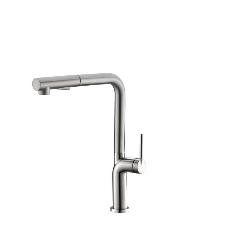 STYLISH K-146 13 1/8 Inch SINGLE HANDLE PULL-DOWN DUAL MODE STAINLESS STEEL KITCHEN SINK FAUCET