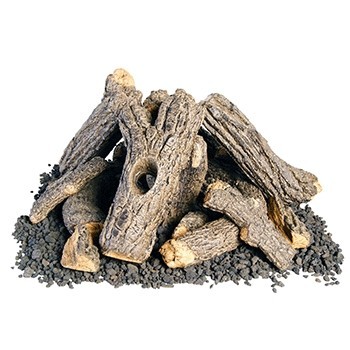 AMERICAN FYRE DESIGNS OCL-34 34 INCH CAMPFYRE LOGS WITH WOOD CHIPS