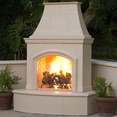 AMERICAN FYRE DESIGNS 117-C 87 INCH VENT-FREE FREE-STANDING OUTDOOR PHOENIX FIREPLACE