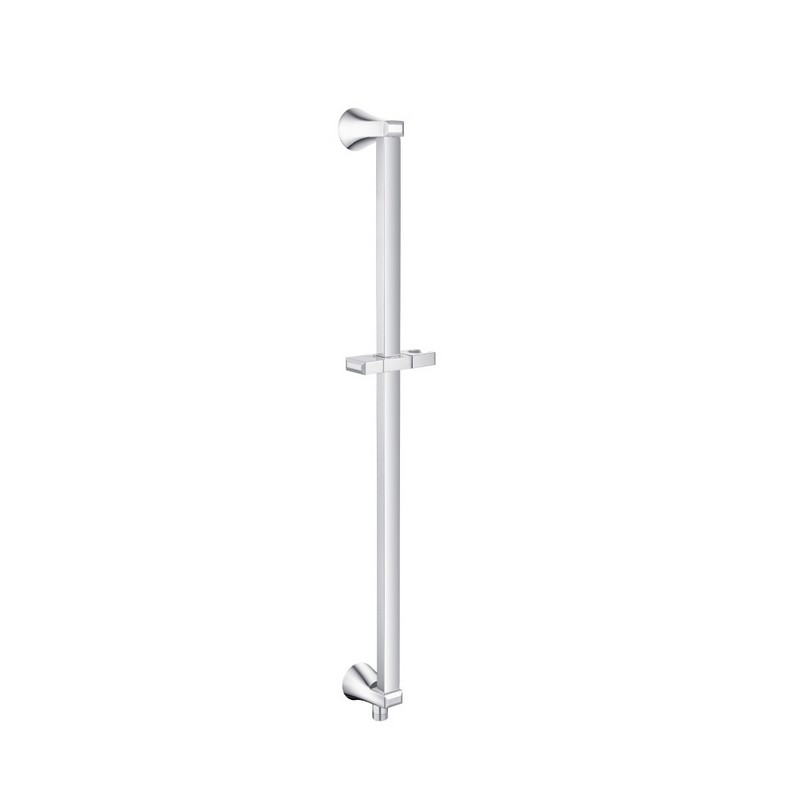 ISENBERG 230.601005A 30 3/8 INCH SHOWER SLIDE BAR WITH INTEGRATED WALL ELBOW