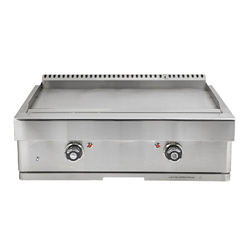 BARBEQUES GALORE 324506 TEPPANYAKI 32 1/2 INCH BUILT-IN STAINLESS STEEL NATURAL GAS BBQ GRILL