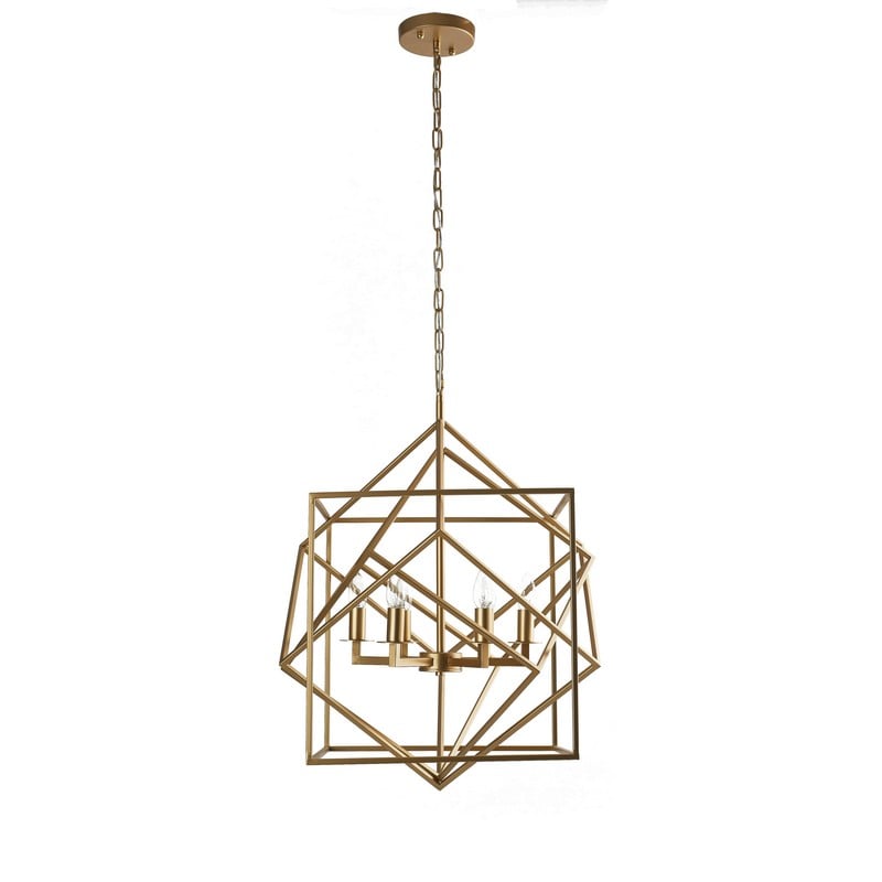 BETHEL INTERNATIONAL BI KJ03 26 INCH TRANSITIONAL 5+ LIGHT LED CHANDELIERS