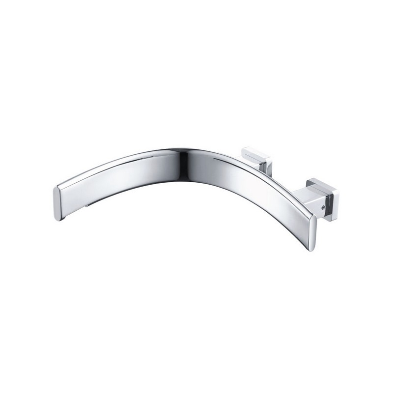 ISENBERG CU.1004L 11 1/8 INCH WALL MOUNT TUB SPOUT WITH LEFT FACING CURVATURE