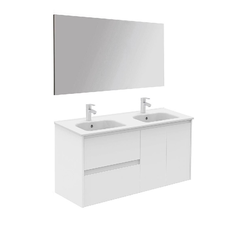 Ws Bath Collections Ambra 120 Dbl Pack, 47 Inch Double Bathroom Vanity
