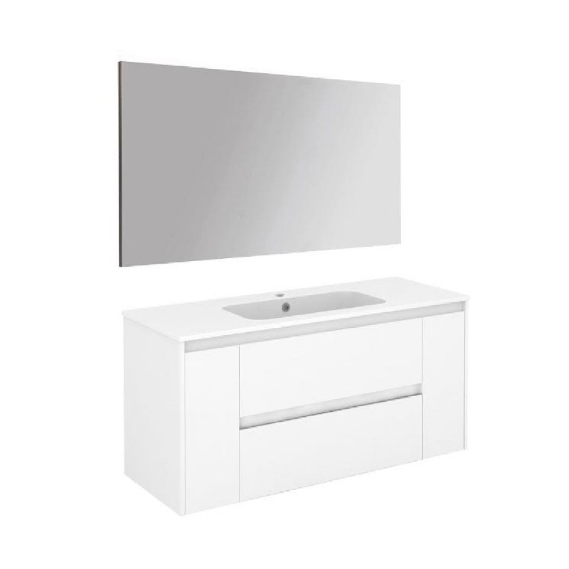 WS BATH COLLECTIONS AMBRA 120 PACK 1 47 1/2 INCH WALL MOUNT OR FREESTANDING BATHROOM VANITY WITH MIRROR