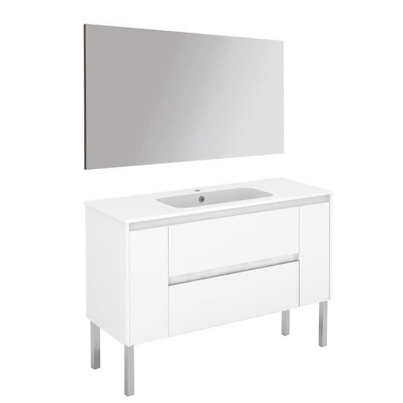 WS BATH COLLECTIONS AMBRA 120F PACK 1 47 1/2 INCH FREE STANDING BATHROOM VANITY WITH MIRROR