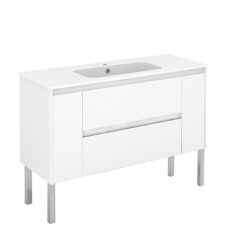 WS BATH COLLECTIONS AMBRA 120F 47 1/2 INCH FREE STANDING BATHROOM VANITY