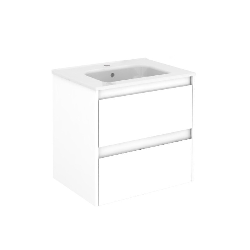 WS BATH COLLECTIONS AMBRA 60 23 7/8 INCH WALL MOUNT OR FREESTANDING BATHROOM VANITY