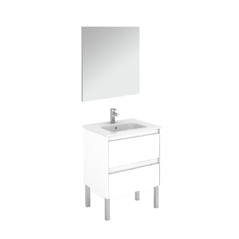 WS BATH COLLECTIONS AMBRA 60F PACK 1 23 7/8 INCH FREE STANDING BATHROOM VANITY WITH MIRROR