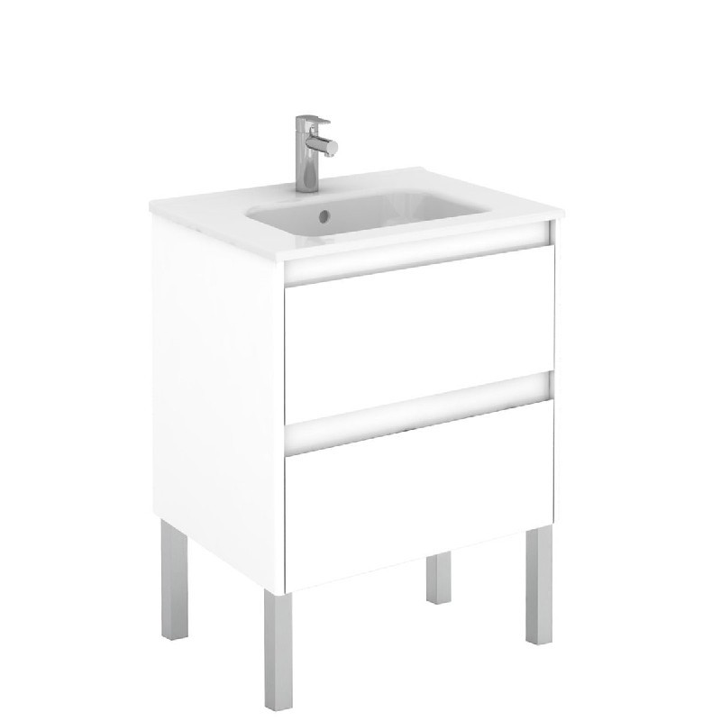WS BATH COLLECTIONS AMBRA 60F 23 7/8 INCH FREE STANDING BATHROOM VANITY