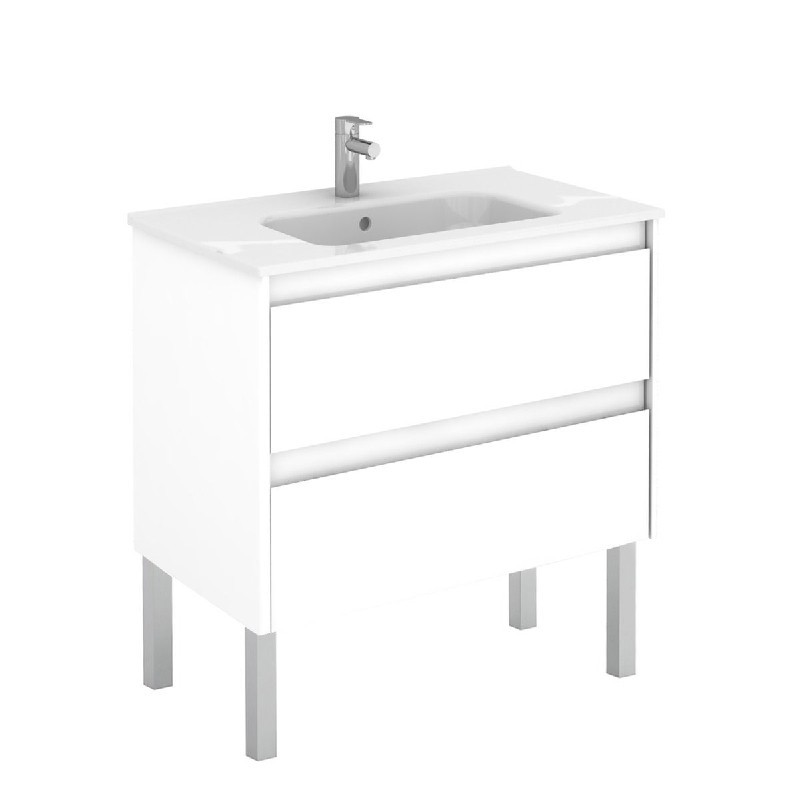 WS BATH COLLECTIONS AMBRA 80F 31 5/8 INCH FREE STANDING BATHROOM VANITY