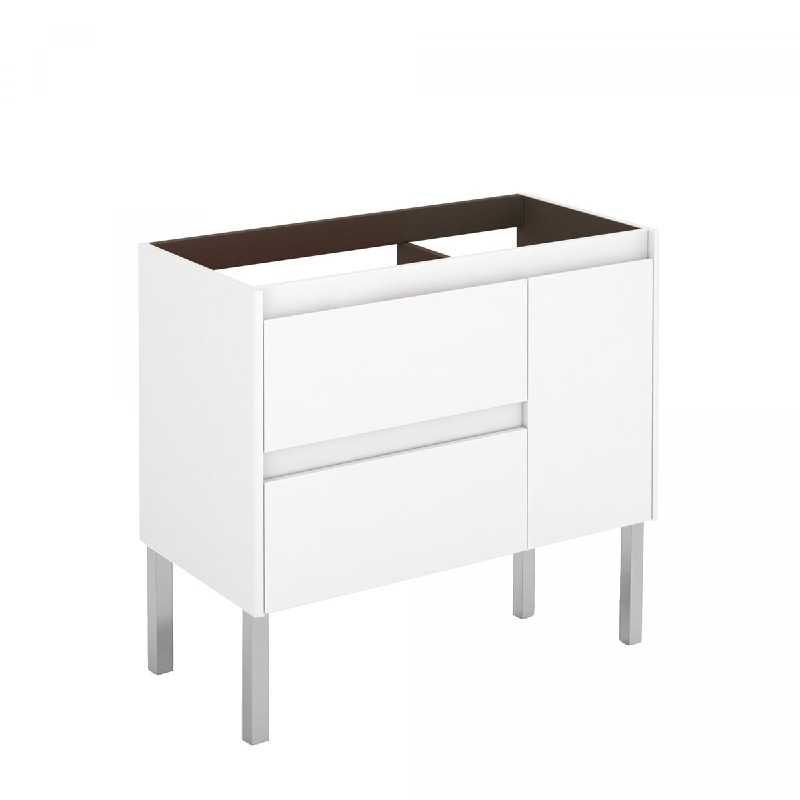 WS BATH COLLECTIONS AMBRA 90F BASE 35 1/8 INCH FREE STANDING BATHROOM VANITY BASE