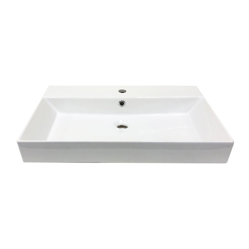 WS BATH COLLECTIONS ENERGY 70 27 5/8 INCH WALL MOUNT OR VESSEL BATHROOM SINK