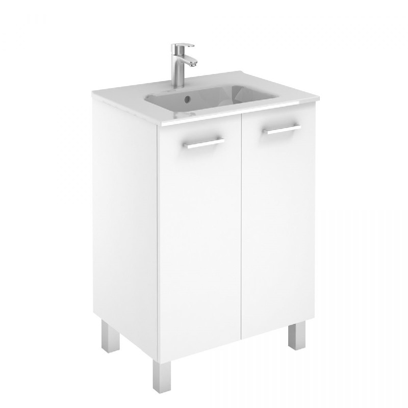 WS BATH COLLECTIONS LOGIC 60 23 5/8 INCH FREE STANDING BATHROOM VANITY