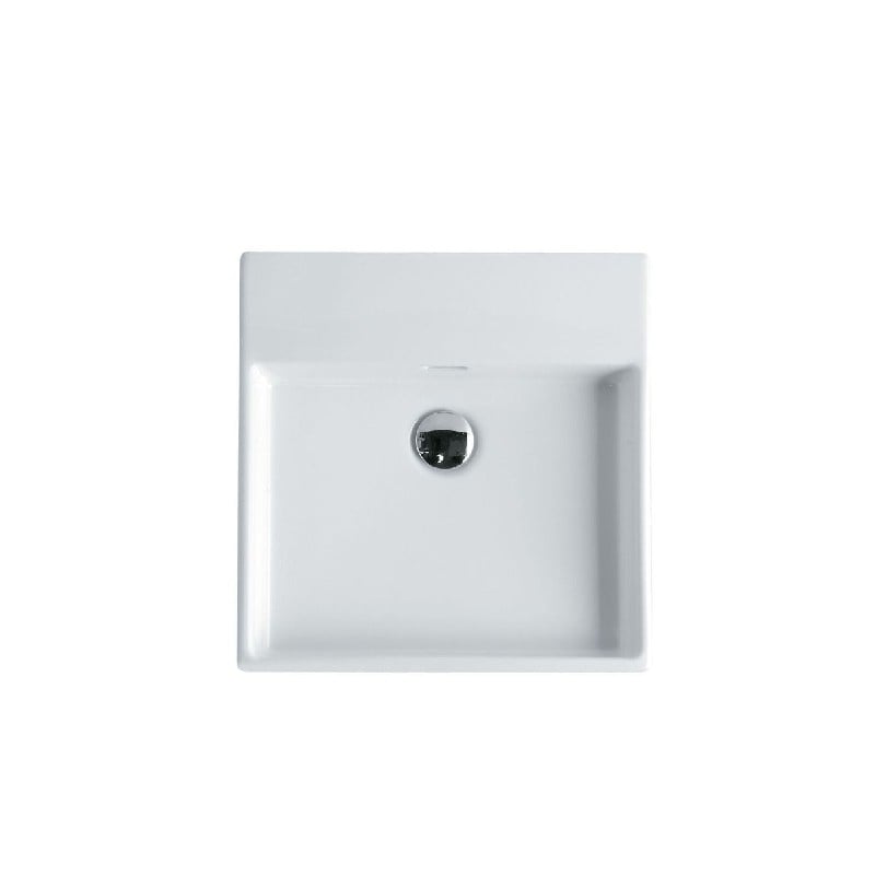 WS BATH COLLECTIONS PLAIN 45W 17 3/4 INCH WALL MOUNT OR VESSEL BATHROOM SINK