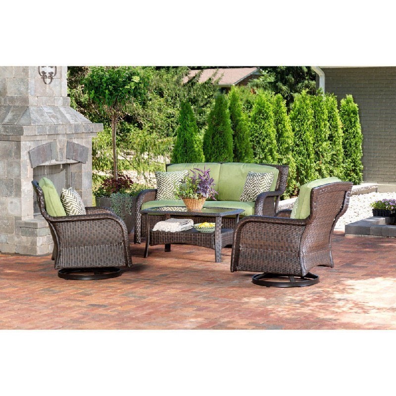 HANOVER STRATH4PCSW-LS STRATHMERE 63 3/4 INCH 4-PIECE LOUNGE SET