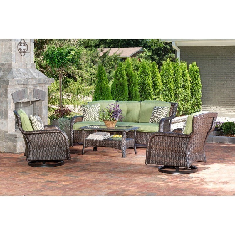 HANOVER STRATH4PCSW-S STRATHMERE 80 3/4 INCH 4-PIECE LOUNGE SOFA SET