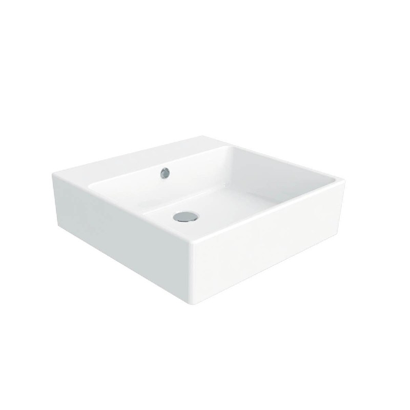 WS BATH COLLECTIONS SIMPLE 50.50A 19 3/4 INCH WALL MOUNT OR VESSEL BATHROOM SINK