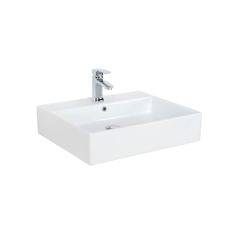 WS BATH COLLECTIONS SIMPLE 60.50A 23 5/8 INCH WALL MOUNT OR VESSEL BATHROOM SINK