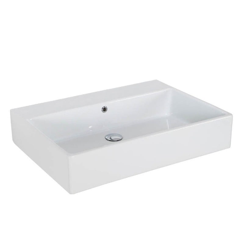 WS BATH COLLECTIONS SIMPLE 70.50A 27 5/8 INCH WALL MOUNT OR VESSEL BATHROOM SINK