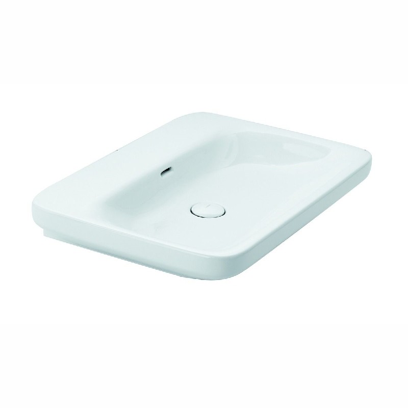 WS BATH COLLECTIONS START 72W 28 1/4 INCH WALL MOUNT OR VESSEL BATHROOM SINK - CERAMIC WHITE