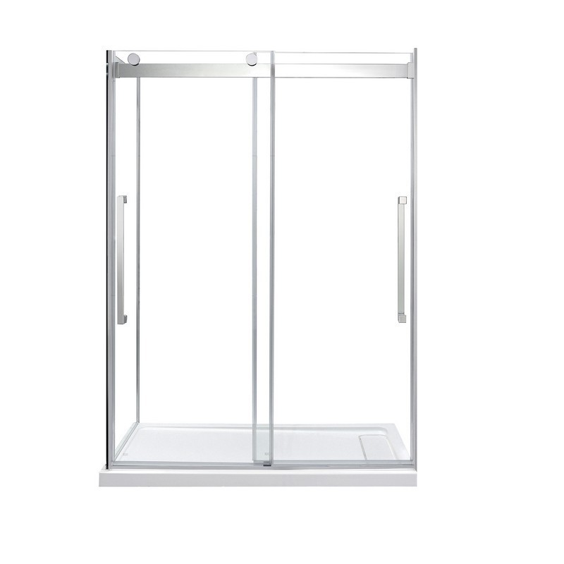 OVE DECORS 15SKA-MONB60-WM MONTEBELLO 60 X 32 INCH SHOWER KIT WITH GLASS DOOR PANEL, SIDE PANEL AND SHOWER BASE