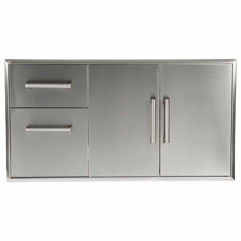 COYOTE CCD-2DC 45 1/4 INCH TWO DRAWER CABINET AND DOUBLE ACCESS DOOR