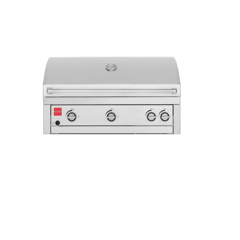 Fuego F36S-Pro-B-NG F36S-Pro-B 304SS w/Lights & Rear Burner Built-in Gas Grill Stainless Steel